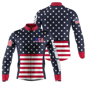 USA cycling jersey UPF50+ American bike shirt road MTB BMX dirt gear Biking tops with pockets| SLC220