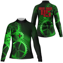 Load image into Gallery viewer, Custom Cycling Jersey Sprocket Mountain Bike Cycle Racing Bicycling Shirt Road Biking - Green| NMS835