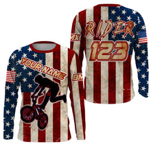 Load image into Gallery viewer, Custom American BMX jersey UPF30+ Adult kid bike shirt USA riding gear Cycling bicycle clothes| SLC70