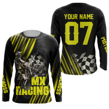 Load image into Gallery viewer, Cool Personalized Motocross Jersey UPF30+ Kid Adult MX Racing Dirt Bike Long Sleeves NMS1122