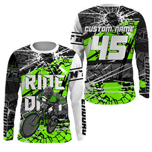 Load image into Gallery viewer, Ride Dirt MTB jersey kids adult UPF30+ mountain bike shirt boys girls cycling jersey riding jersey| SLC269