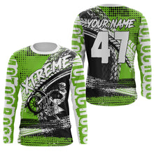 Load image into Gallery viewer, Green MX Jersey Personalized UPF30+ Extreme Dirt Bike Shirt Kid Men Women Off-Road Motorcycle PDT452