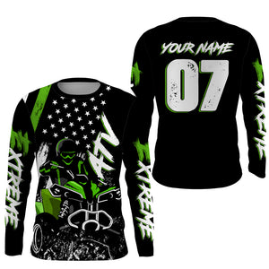 Custom ATV Motocross Jersey UPF30+ Quad Bike Shirt Extreme Racing Adult Youth Long Sleeves NMS1340