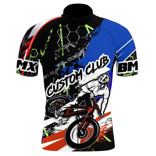 Custom BMX Cycling Jersey Mens Long&Short Sleeve Full Zipper Bicycle Motocross Road Moutain Biking| NMS783