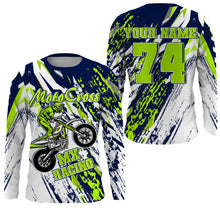 Load image into Gallery viewer, Personalized Motocross Jersey UPF30+ Kid Adult MX Racing Dirt Bike Long Sleeves Shirt Off-road NMS1121