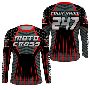 Personalized MX racing jersey for men women kid Motocross UV dirt bike shirt off-road racewear PDT92