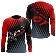 Load image into Gallery viewer, Personalized Extreme Motocross Jersey UPF30+ Kid Adult Dirt Bike Racing Long Sleeves Off-road NMS1130