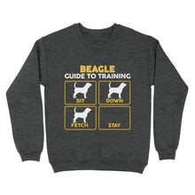 Load image into Gallery viewer, Beagle Standard Sweatshirt | Funny Guide to Training dog - FSD2404D08
