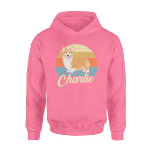 Custom name awesome Corgi 1970s vintage retro personalized gift - Standard Hoodie