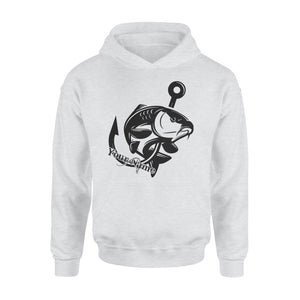 Carp fishing tattoos Customize name Hoodie, personalized fishing gifts for fisherman - NQS1208