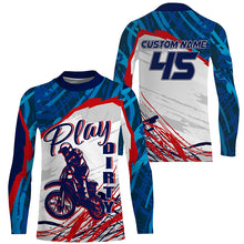 Load image into Gallery viewer, Personalized Dirt Bike Jersey UPF30+ Play Dirty Adult Kid Motocross MX Racing Shirt Off-road NMS1158