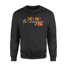 Load image into Gallery viewer, Thanksgiving Turkey Be Kind to Everyone - Standard Crew Neck Sweatshirt