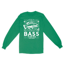 Load image into Gallery viewer, Long Sleeve - Bass fishing custom name personalized fishing shirt A53