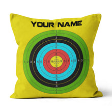 Load image into Gallery viewer, Archery 3d Target Custom Lime Green Archery, Best Archery Throw Pillows TDM0762