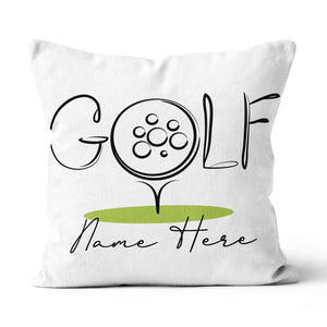 Golf Icon Custom Name Golf Pillow Personalized Cool Golfing Gifts LDT1208