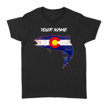 Load image into Gallery viewer, Colorado trout fishing custom name shirt, personalized fishing Women&#39;s T-shirt- NQS1205