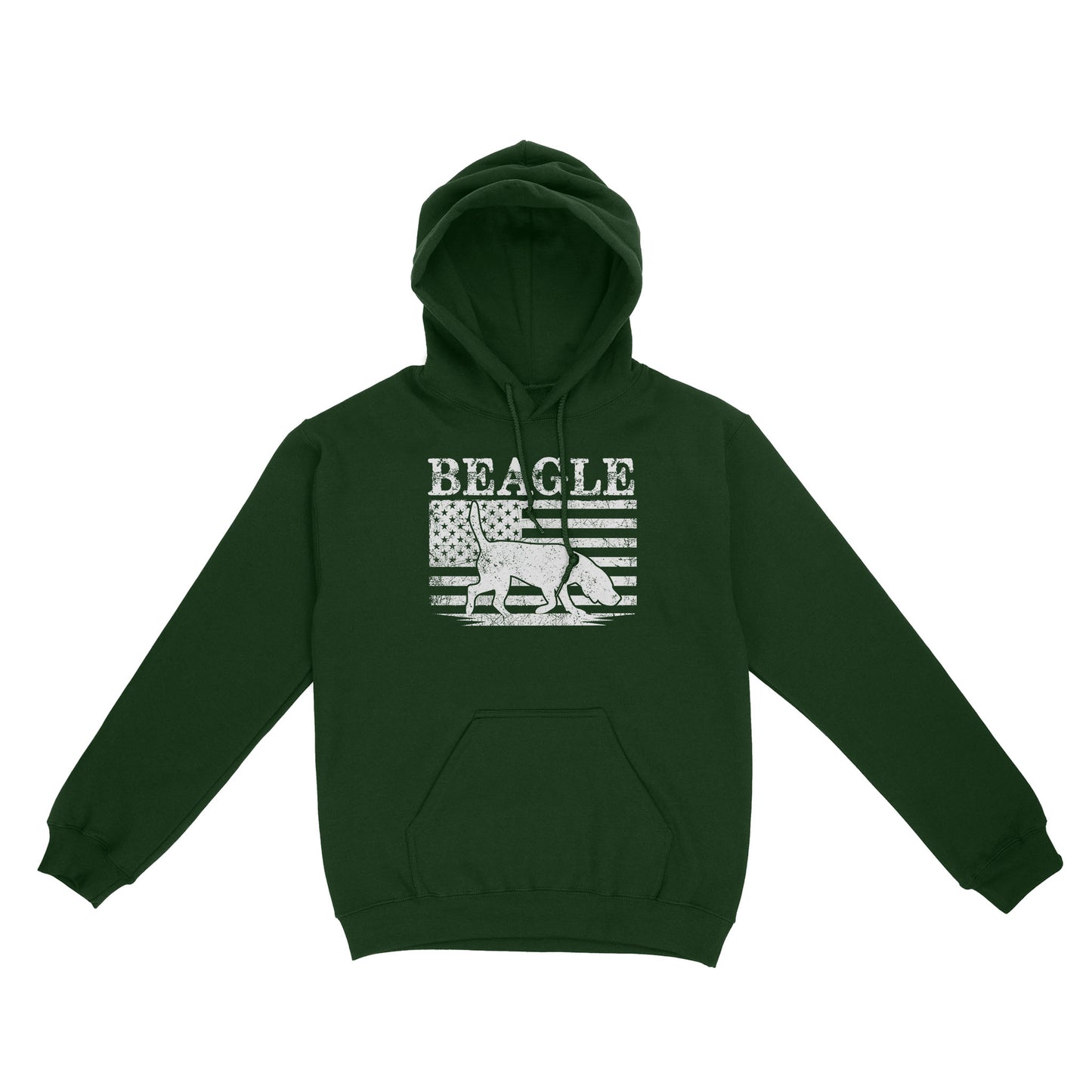Beagle Dog American Flag Shirt, Mens Beagle Gift, Dog Lover, Hunting Dog Standard Hoodie FSD2345D01
