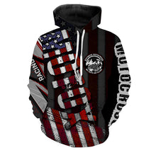 Load image into Gallery viewer, Personalized Motocross Hoodie Adult Dirt Bike American Flag MX Racing Hooded Jersey Off-Road NMS1300