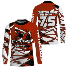 Load image into Gallery viewer, Orange MX jersey custom name&amp;number UPF30+ motocross racing youth&amp;adult off-road motorcycle shirt PDT149