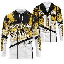 Load image into Gallery viewer, Yellow custom jersey youth men women extreme dirt road MX biker UV protective motorcycle shirt PDT45