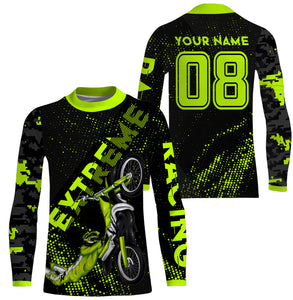 Custom number&name dirt bike racing jersey youth men UV camo motocross off-road motorcycle shirt PDT155