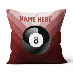 Personalized Red 8 Ball Billiard Pillow Custom Gifts For Billiard Player VHM0920