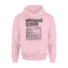 Load image into Gallery viewer, Whipped cream nutritional facts happy thanksgiving funny shirts - Standard Hoodie
