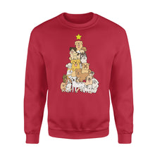 Load image into Gallery viewer, Dog Christmas Tree, Merry Dogmas, Christmas Dog shirts, Dog Lover NQSD67 - Standard Crew Neck Sweatshirt