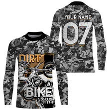 Load image into Gallery viewer, Camouflage Dirt Bike Jersey Personalized UPF30+ Motocross Kid Adult MX Racing Shirt NMS1213