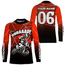 Load image into Gallery viewer, Personalized Motocross Jersey UPF30+ Brap Kid Adult MX Racing Off-road Dirt Bike Shirt NMS1198