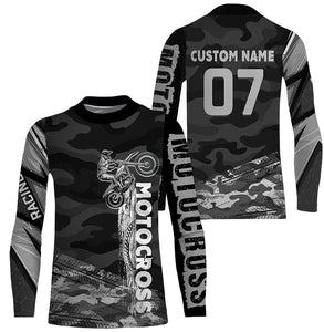 Personalized Motocross Jersey UPF30+ Camouflage Extreme Dirt Bike Racing Off-Road Long Sleeves NMS1249