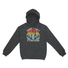 Load image into Gallery viewer, Sorry I can't It's deer season funny vintage hunting deer horn shirt D06 NQS2520 Standard Hoodie