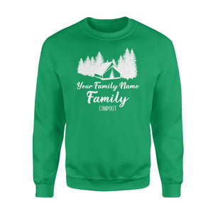 Family Camping Trip shirt, personalized family shirt NQSD68  - Standard Crew Neck Sweatshirt