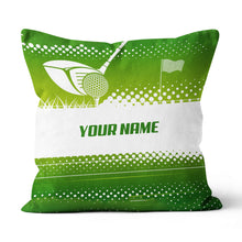 Load image into Gallery viewer, Golf Game Green Background Custom Golf Pillow Personalized Golf Gifts LDT1093