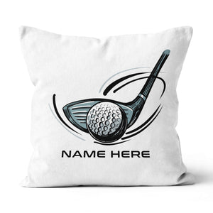 Golf Putter And Ball Custom Golf Throw Pillow Personalized Golfing Gifts LDT1207