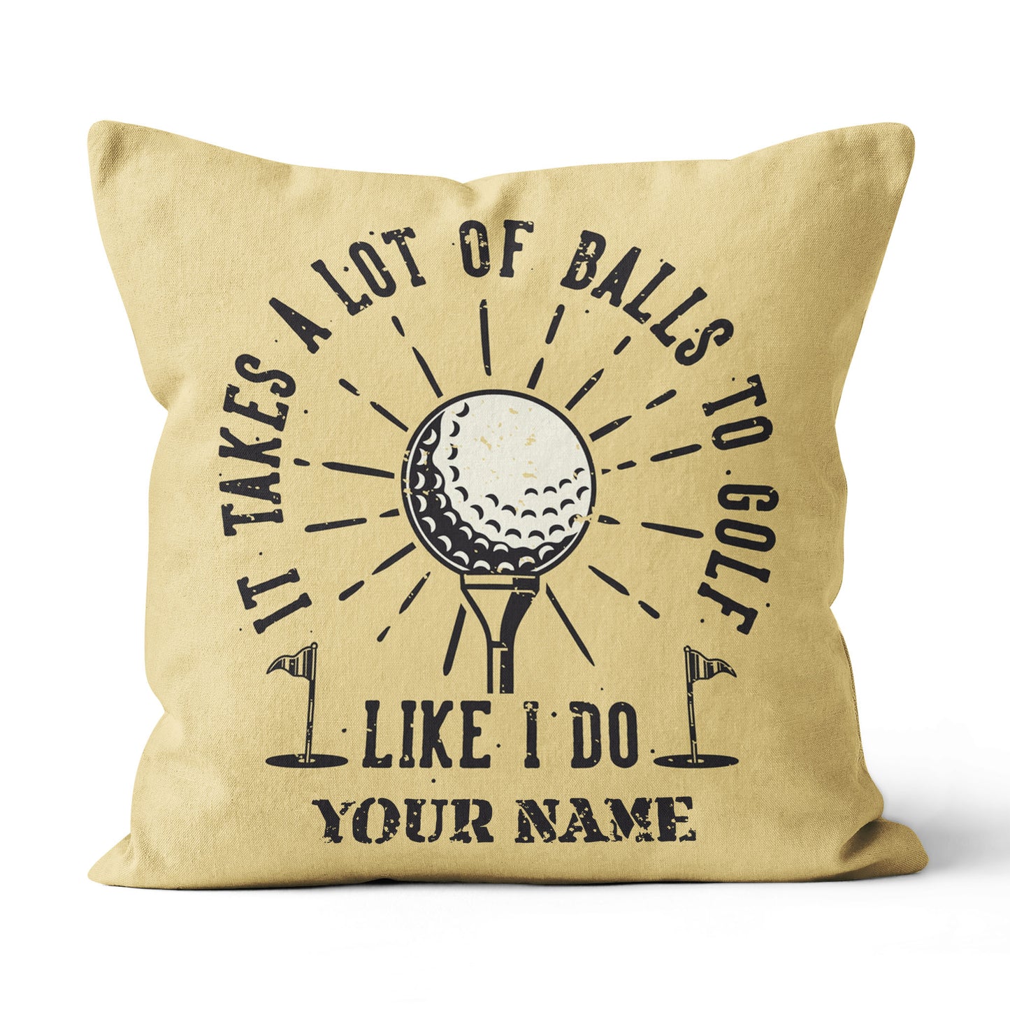 It Takes A Lot Of Balls Retro Custom Golf Pillow Personalized Golf Gifts LDT1118