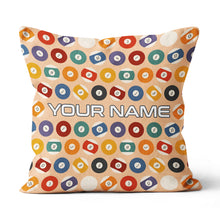 Load image into Gallery viewer, Personalized Billiard Balls Pillow Custom Throw Pillow Top Billiard Gift VHM0886