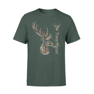 Deer hunting camo deer hunting personalized shirt perfect gift- Standard T-shirt