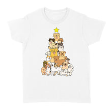 Load image into Gallery viewer, Dog Christmas Tree, Merry Dogmas, Christmas Dog shirts, Dog Lover NQSD67 - Standard Women&#39;s T-shirt