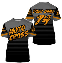 Load image into Gallery viewer, Dirt bike jersey youth&amp;adult personalized black MX racing UV Motocross shirt off-road motorcycle PDT156