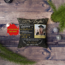 Load image into Gallery viewer, Personalized Graduation Pillow to Our Daughter, Custom High School College Grad Congrats All-over Print| NPL63