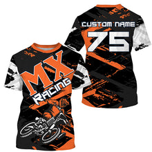 Load image into Gallery viewer, Orange Motocross Jersey Custom Dirt Bike Shirt UPF30+ Kid Men Women MX Racing Off-Road Racewear PDT376