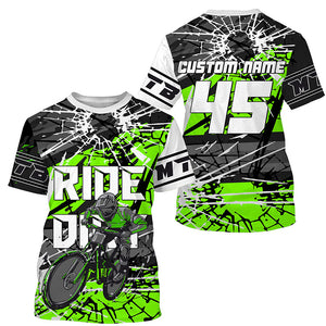 Ride Dirt MTB jersey kids adult UPF30+ mountain bike shirt boys girls cycling jersey riding jersey| SLC269