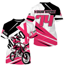 Load image into Gallery viewer, Personalized MX jersey UPF30+ extreme Motox dirt bike youth adult Motocross biker girl racing shirt PDT218