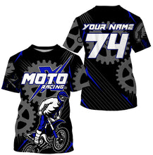 Load image into Gallery viewer, Dirt bike jersey for kid&amp;adult custom name&amp;number UPF30+ motocross racing offroad motorcycle shirt PDT150