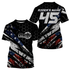 Load image into Gallery viewer, Extreme custom dirt bike jersey kid men women USA Patriotic UV Motocross shirt for biker motorcycle PDT409