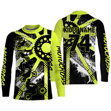 Load image into Gallery viewer, Dirt bike freestyle kid men women custom MX jersey UPF30+ green Motocross off-road racing shirt PDT63