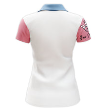 Load image into Gallery viewer, Personalized Women Polo Bowling Shirt, Queen of The Lanes, Short Sleeve Female Bowlers Jersey NBP30