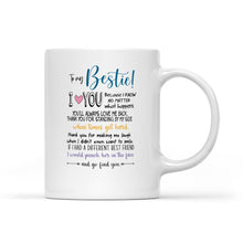Load image into Gallery viewer, Custom name friends mug, white Mugs for Women, Custom funny gifts for friends, unique present for best friends - NQSD262