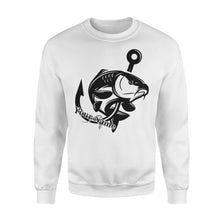 Load image into Gallery viewer, Carp fishing tattoos Customize name Crew Neck Sweatshirt, personalized fishing gifts for fisherman - NQS1208